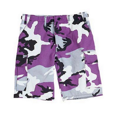 Ultra Violet Camouflage Shorts Military Cargo Shorts Size 3XL