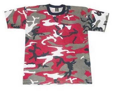 Camouflage T-Shirts - Red Camo Shirt