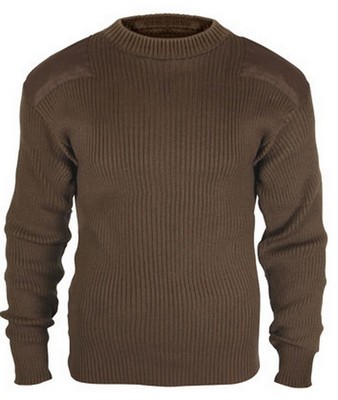 sweater army commando sweaters acrylic brown