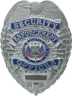 Security Officer Deluxe Silver Badge: Army Navy Shop