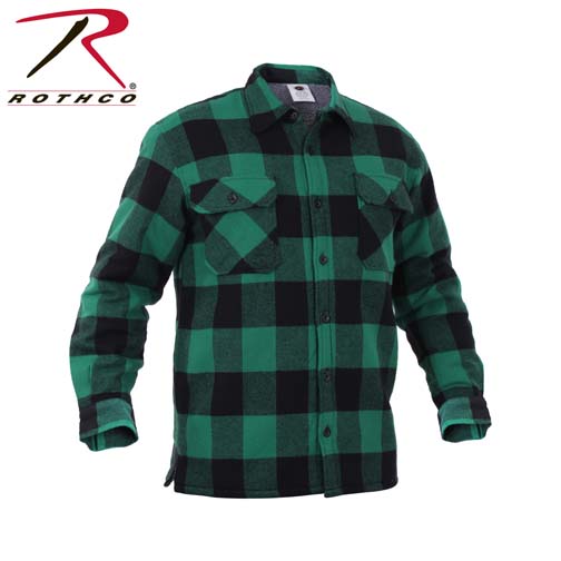 rothco buffalo plaid sherpa lined jacket