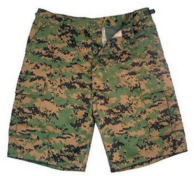 Woodland Digital Camo Combat Shorts: Army Navy Shop