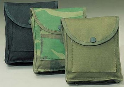 Military Utility Pouch - Olive Drab Canvas Utility Pouches: Army