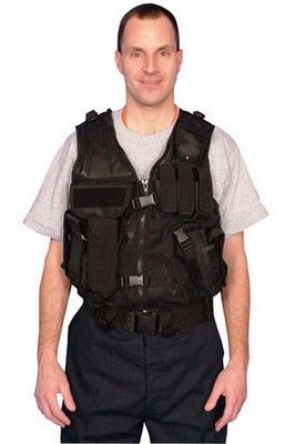 Mach-1 Tactical Vest Solid Black Vest: Army Navy Shop