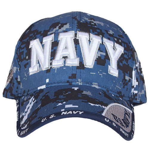 Embroidered Digital Sky Blue Navy Cap: Army Navy Shop