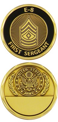 Challenge Coin - Army - E - 8 1St Sgt: Army Navy Shop