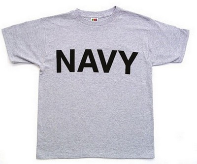 Military Navy Logo T-Shirts For Kids Grey: Army Navy Shop