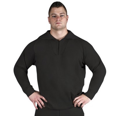 ECWCS Extreme Cold Weather Poly Underwear (Top) - Black: Army Navy