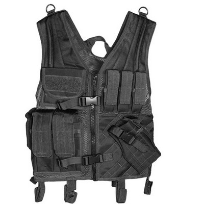 Assault Cross Draw Vest - Black: Army Navy Shop