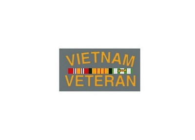 Vietnam Veteran W/ Ribbon Decal / Outside: Army Navy Shop