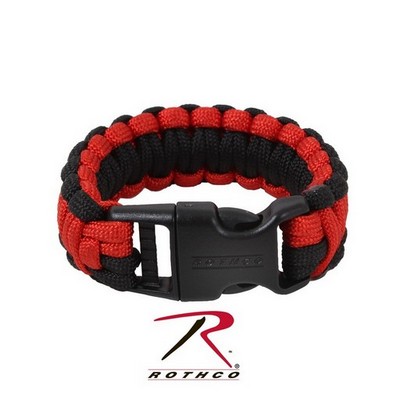 Deluxe Paracord Bracelet - Red / Black: Army Navy Shop